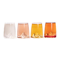 Topographic Mountain Shot Glasses Set of 4