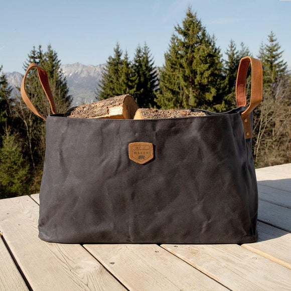 Wax Canvas Log Storage Bag