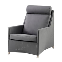 Diamond Weave Highback Outdoor Lounge Chair