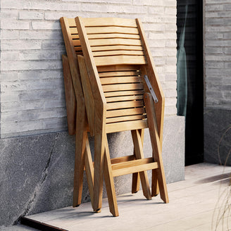 Flip Teak Folding Chair