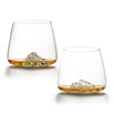 Pair of Topographic Mountain Tumbler Glasses