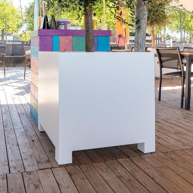 Square Footed Aluminium Planters