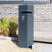 Metal Pillar Letter Boxes with Corner Slot