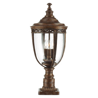 English Bridle Outdoor Pedestal Lanterns