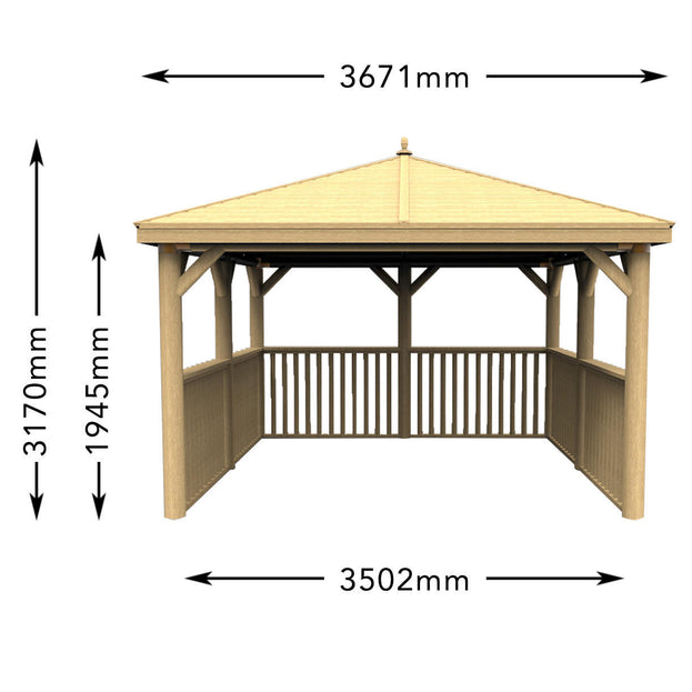 Square Gazebos with New England Cedar Roof