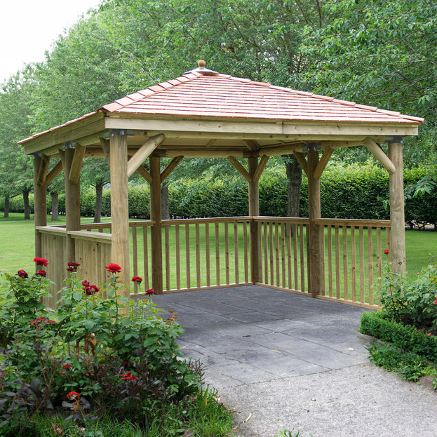 Square Gazebos with New England Cedar Roof