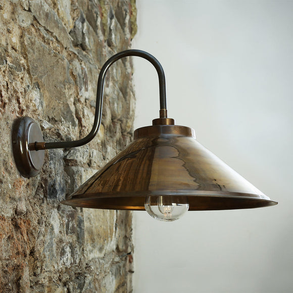 Nerissa Outdoor Swan Neck Wall Light