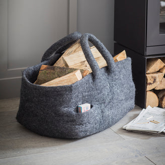 Nepalese Felt Storage Basket (7226127089724)