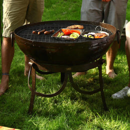 Kadai Firebowl Set with High and Low Stand