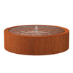 Corten Steel Round Water Pool with Fountain