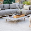 Sticks Platform Aluminium Coffee Table - Sand