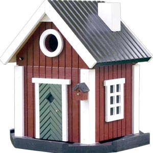 Red Cottage Bird House (4646548668476)