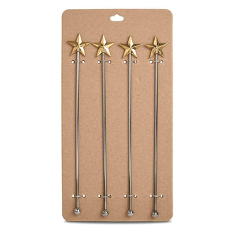 Gold Star Topped Stirrers (4651957518396)