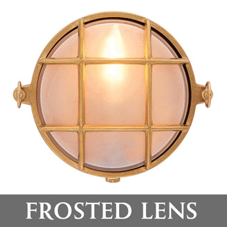 Round Brass Bulkhead Lights (4649489006652)