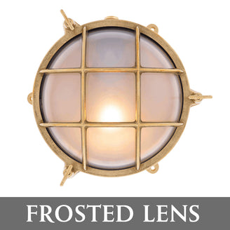 Round Brass Bulkhead Lights with External Fixing Legs (4653417889852)