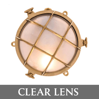 Round Brass Bulkhead Lights with External Fixing Legs (4653417889852)