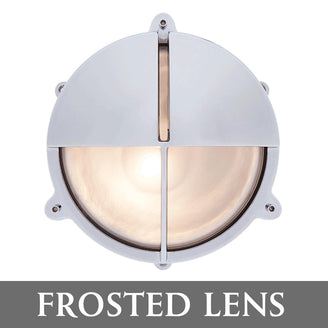 Round Bulkhead Lights with Split Shade and External Fixing Legs (4653421330492)