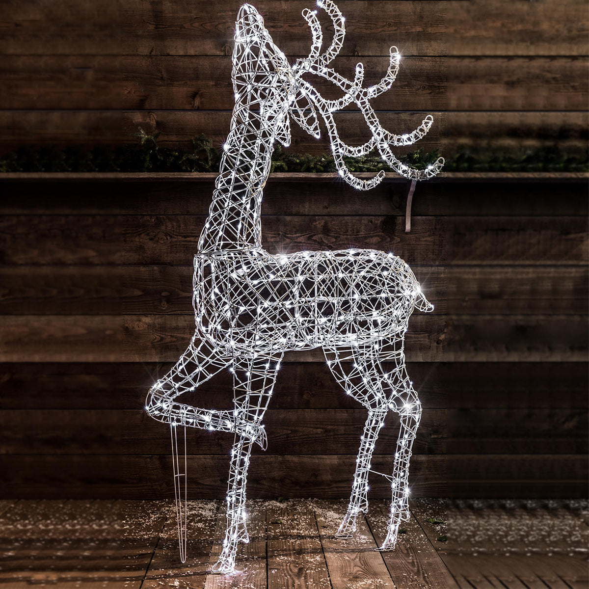 Buy Outdoor Wicker Reindeer with LED Lights — The Worm that Turned ...