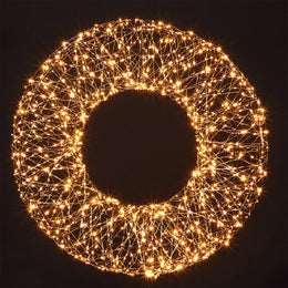 Oversized Outdoor Illuminated LED Wreath