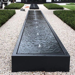 Aluminium Water Rill Features with Fountain