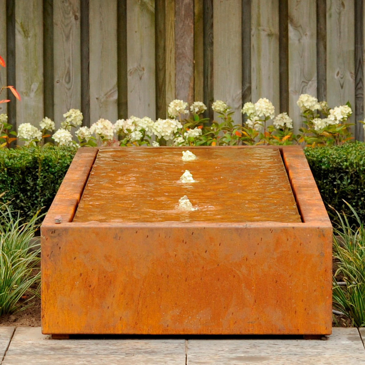 Buy Corten Steel Water Rill Features with Fountain — The Worm that ...