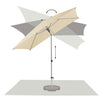 AluSmart Easy Round Centre Pole Parasols (4650497343548)