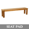 Antibes Teak Bench Seat Pads (4653312802876)