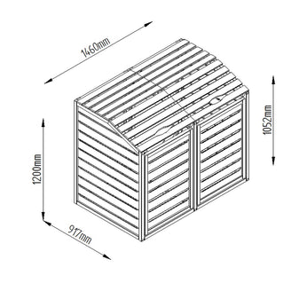 Wheelie Bin Storage Hide (4650925817916)