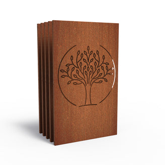 Set of Decorative Lasercut Corten Panels (4653744422972)