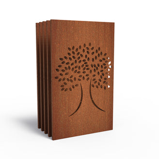 Set of Decorative Lasercut Corten Panels (4653744422972)