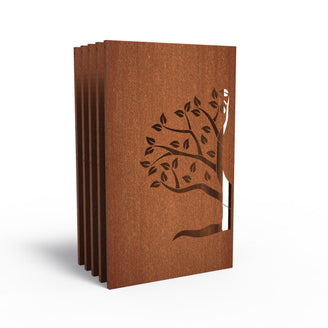 Set of Decorative Lasercut Corten Panels (4653744422972)