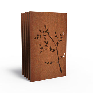 Set of Decorative Lasercut Corten Panels (4653744422972)