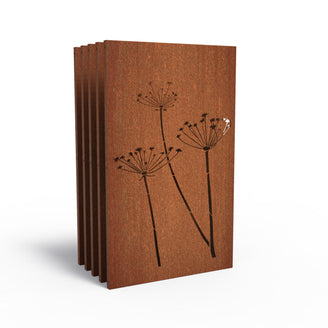 Set of Decorative Lasercut Corten Panels (4653744422972)