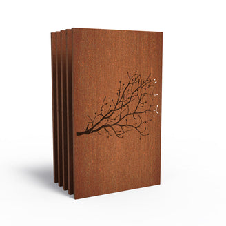 Set of Decorative Lasercut Corten Panels (4653744422972)