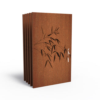 Set of Decorative Lasercut Corten Panels (4653744422972)