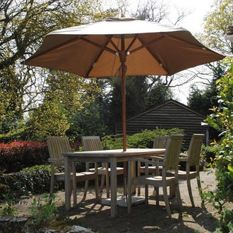 Classic Wood Framed 3.2m Round Parasols (6610452774972)