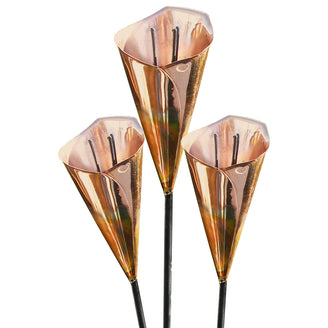 Copper Arum Lily Sculptures (4650471129148)