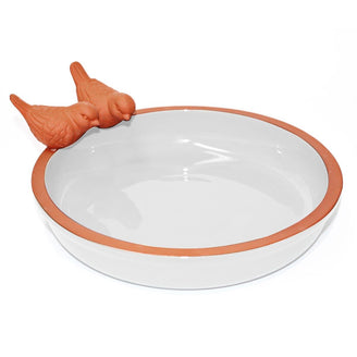 Cream Glazed Bird Bath (4651966824508)