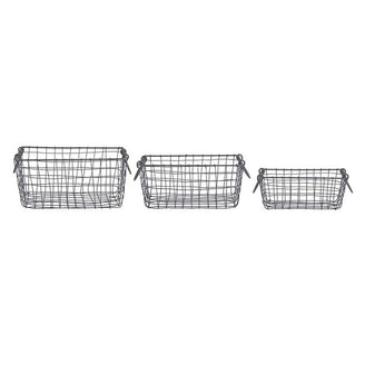 Rectangular Wire Storage Baskets (6647062954044)