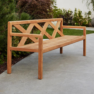 Grace 3 Seater Teak Bench (6775756816444)