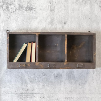 Wooden Pigeon Hole Shelf Unit (4650487021628)