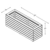 Linear Rectangular Wooden Planters (4651199070268)