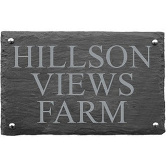 Rustic Slate Three Line House Signs (4649206644796)