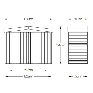 Outdoor Apex Roof Large Storage Sheds (4650477649980)