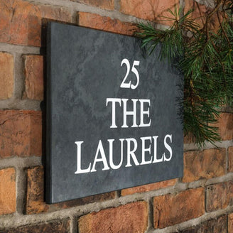 Smooth Slate Three Line House Signs (4649198780476)