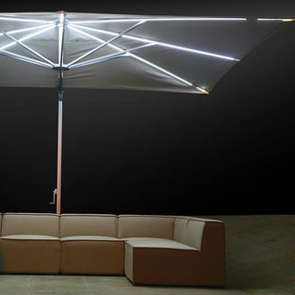 Sunrise Round Cantilever Parasol with LED Lights (4649455517756)