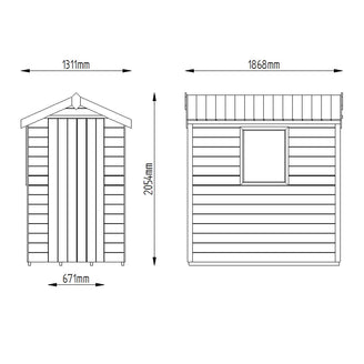 Apex Shed 6 x 4 Tongue and Groove (4650920607804)