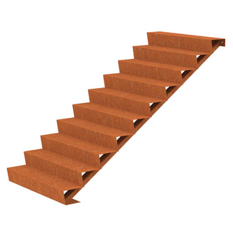 Corten Steel Outdoor Garden Steps (6744057479228)