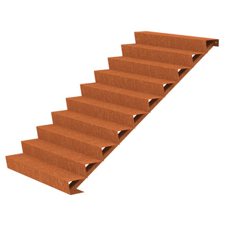 Corten Steel Outdoor Garden Steps (6744057479228)