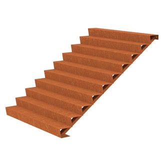 Corten Steel Outdoor Garden Steps (6744057479228)